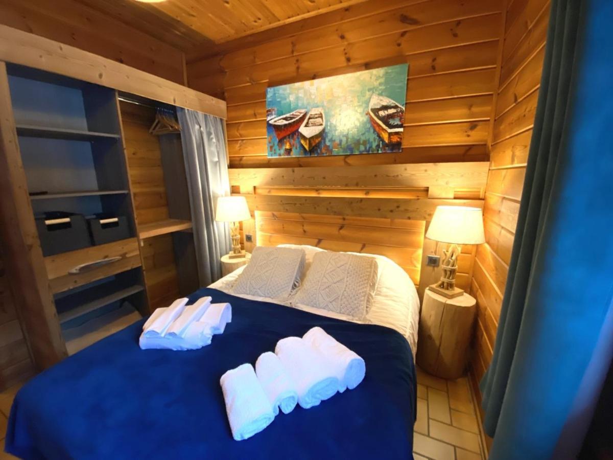 Le Fishing Lodge Chalet En Bois Avec Bain Nordique لابْريسْ المظهر الخارجي الصورة