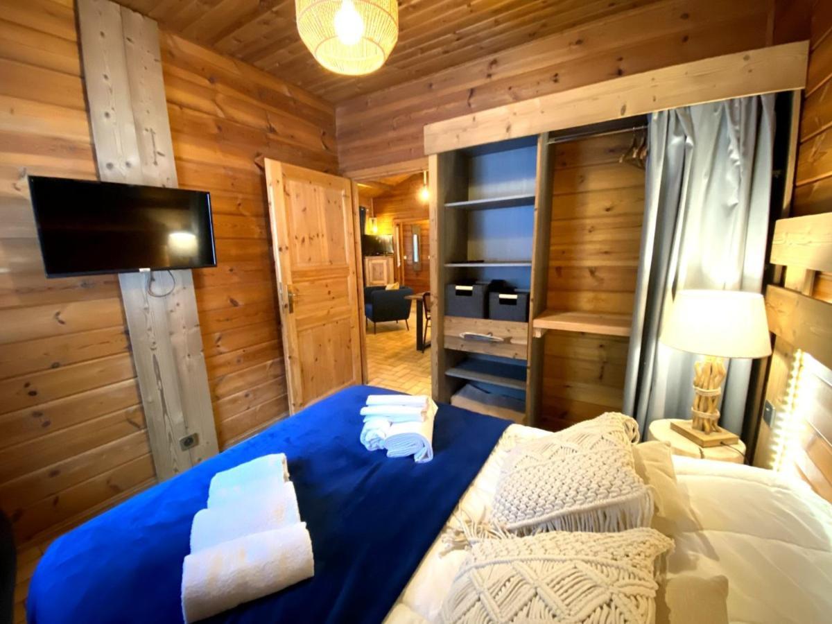 Le Fishing Lodge Chalet En Bois Avec Bain Nordique لابْريسْ المظهر الخارجي الصورة